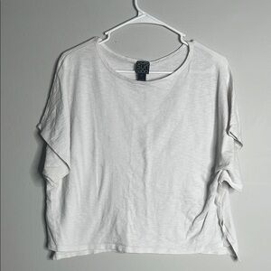 Clara Sun Woo White Boxy Short Sleeve T-Shirt